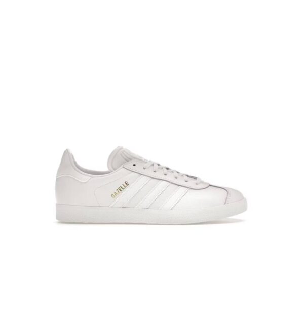 adidas Gazelle White/White-Gold Metallic