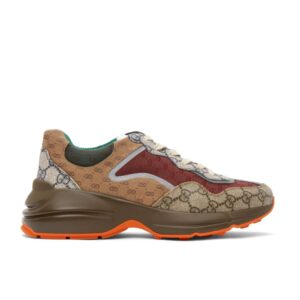 Gucci Multicolor Canvas and Leather Rhyton Sneakers