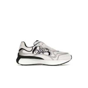 Alexander McQueen Sprint Runner Chalk White Black Print