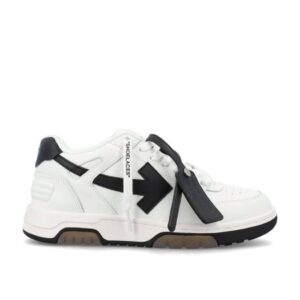 OFF-WHITE Out Of Office OOO Low Tops White Black