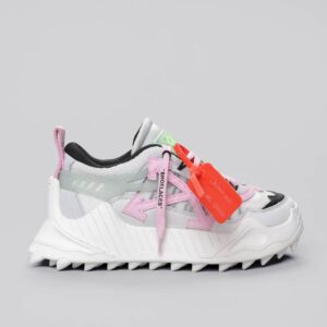 Oddsy-1000 Brand-embroidered Woven Low-top Trainers In White/comb