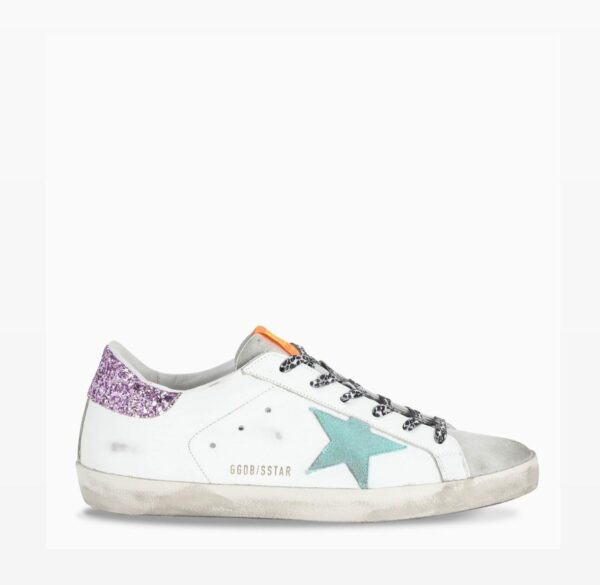 golden goose purple glitter
