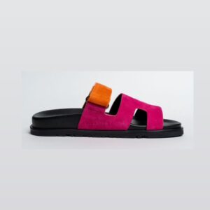HERMES CHYPRE SANDAL LEATHER PINK