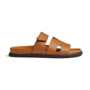 HERMES CHYPRE SANDAL NATUREL CALFSKIN LEATHER