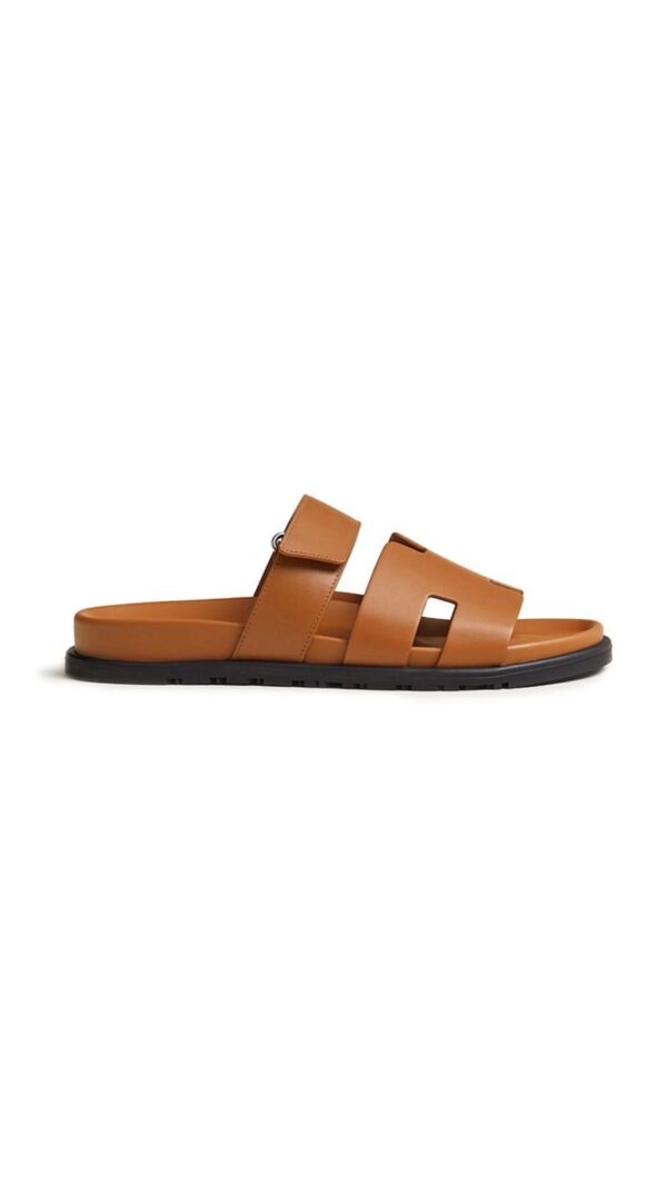 HERMES CHYPRE SANDAL NATUREL CALFSKIN LEATHER