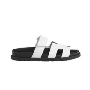 hermes chypre sandal noir calfskin leather white