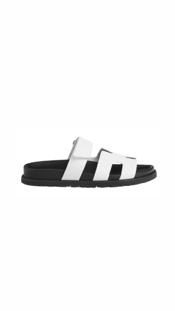 hermes chypre sandal noir calfskin leather white