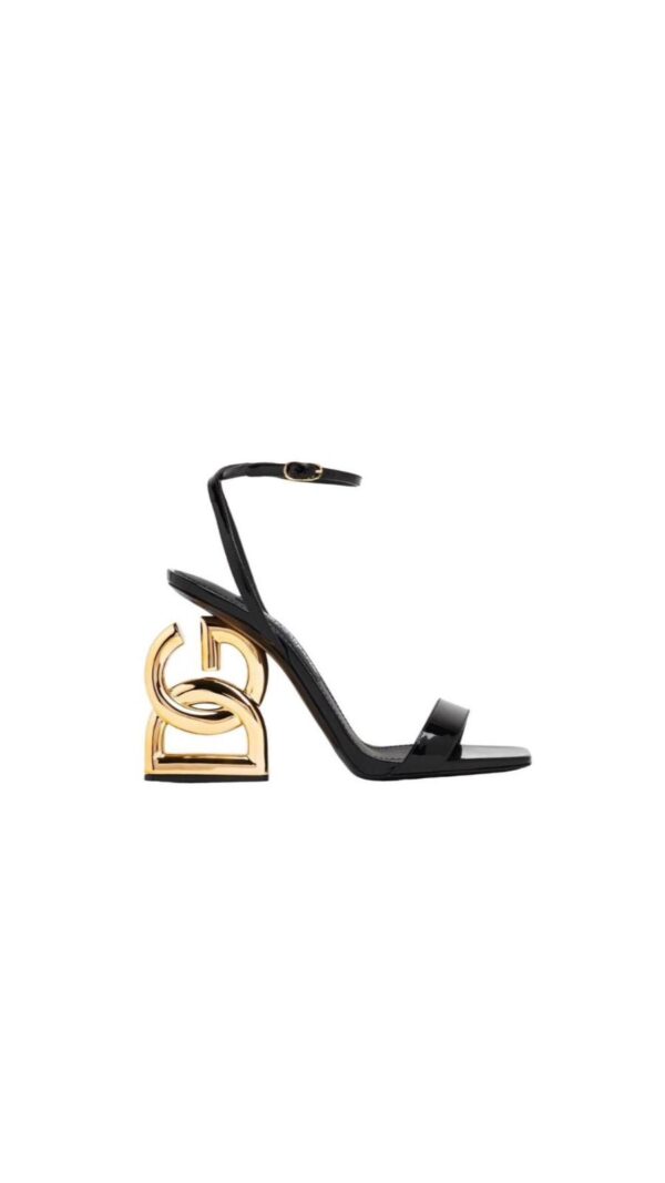 Dolce & Gabbana Keira Logo Heel Sandals