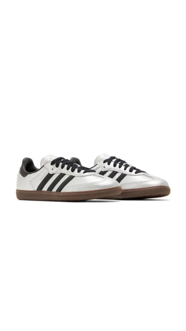 Adidas Samba 'Silver Metallic Black Gum' - Image 3