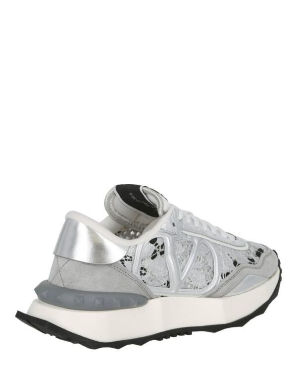Valentino Wmns Lacerunner Low 'Lace - Silver Pastel Grey' - Image 2