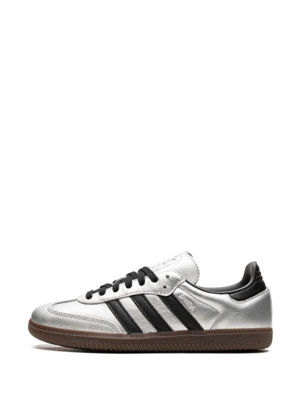 adidas Samba OG "Silver Metallic/Black/Gum" sneakers - Image 2