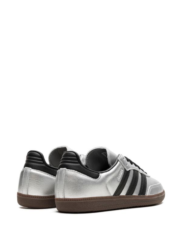 adidas Samba OG "Silver Metallic/Black/Gum" sneakers - Image 3