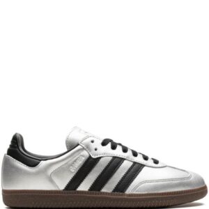 adidas Samba OG "Silver Metallic/Black/Gum" sneakers