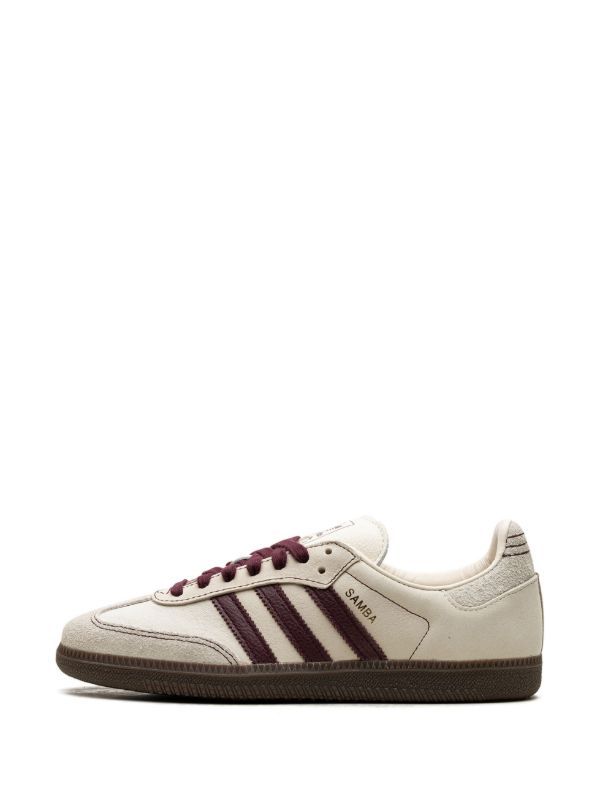 adidas Samba OG "Wonder White/Maroon" sneakers - Image 4