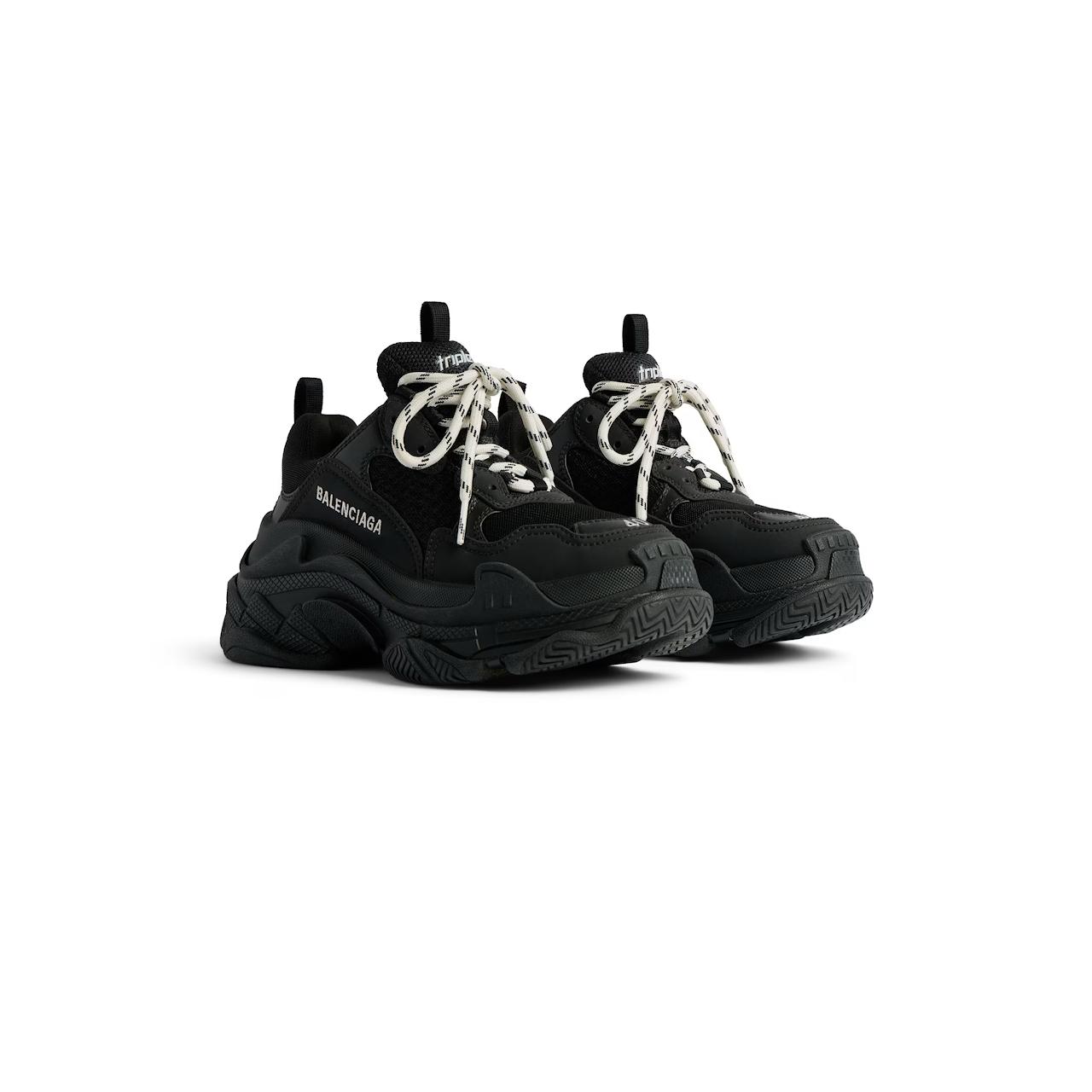 Triple S Sneaker in black double foam and mesh - Image 2