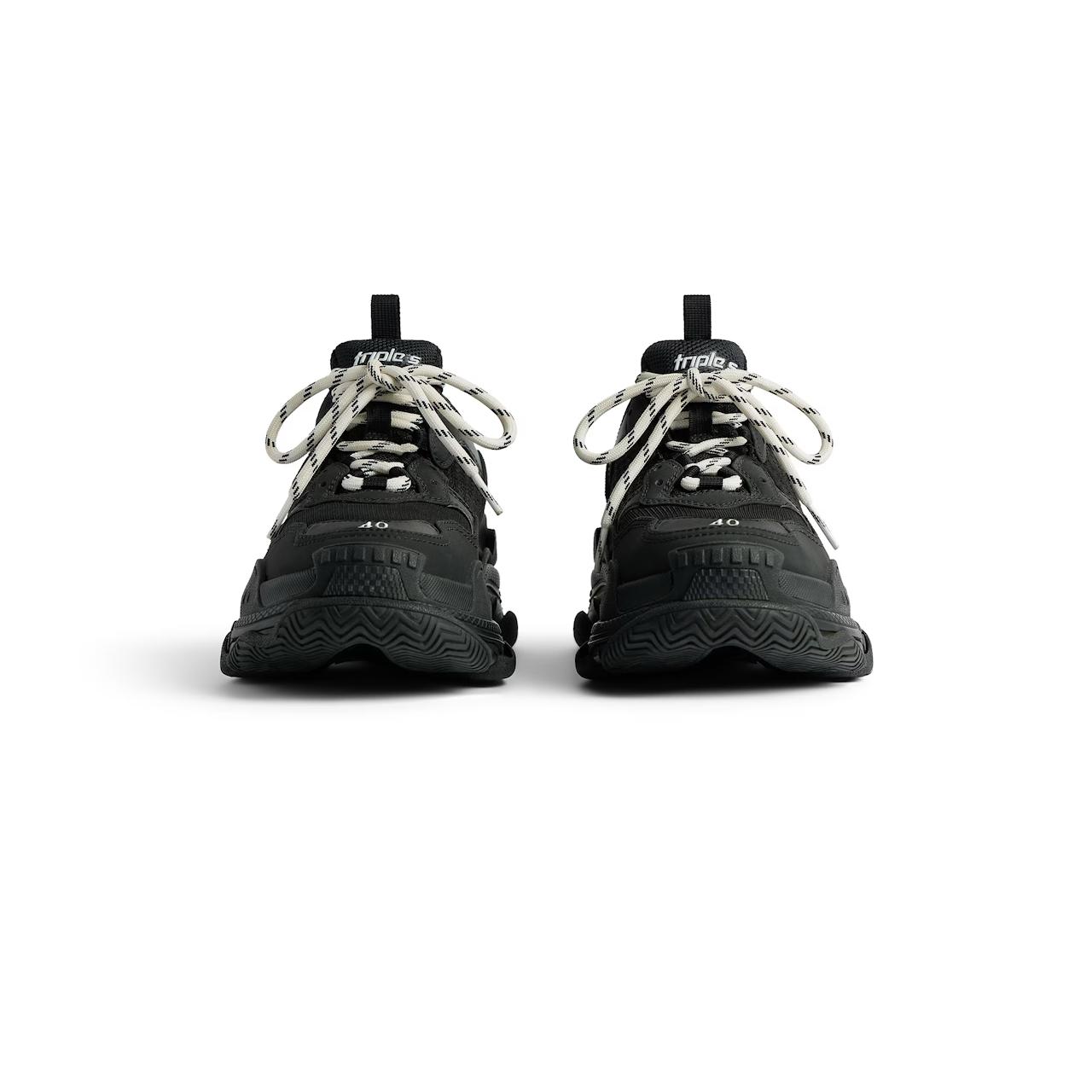 Triple S Sneaker in black double foam and mesh - Image 3