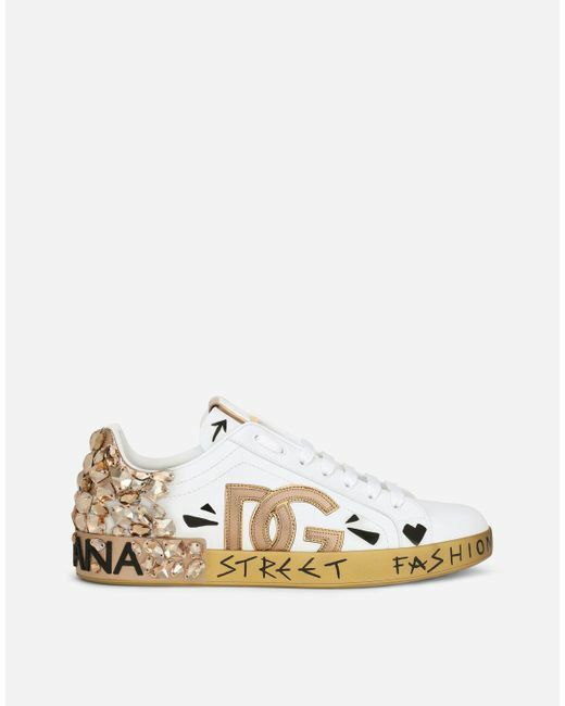 Dolce & Gabbana Portofino low-top leather sneakers