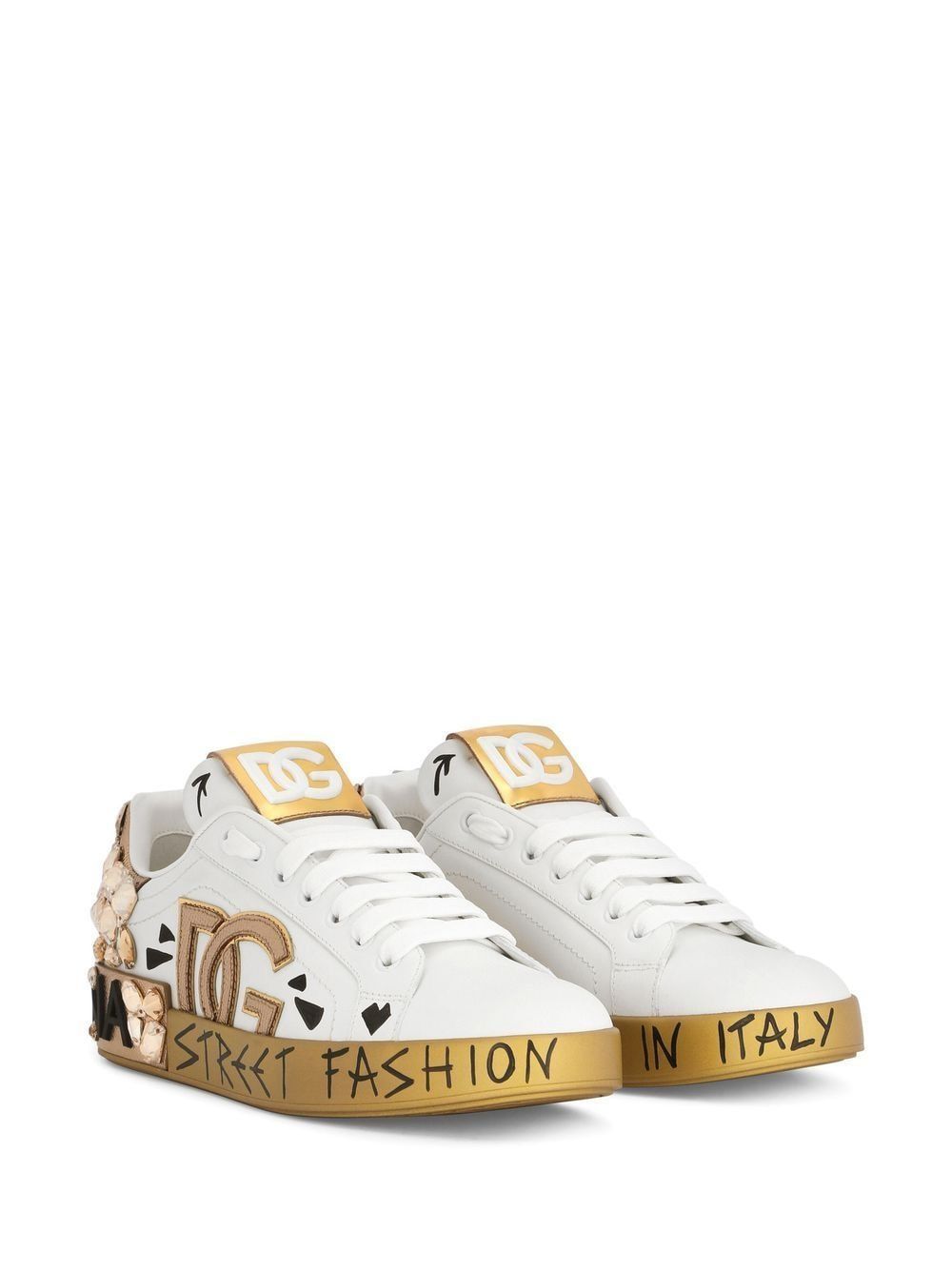 Dolce & Gabbana Portofino low-top leather sneakers - Image 3