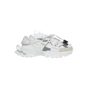 DOLCE & GABBANA Shoes White Gray Low Top Space Sneakers