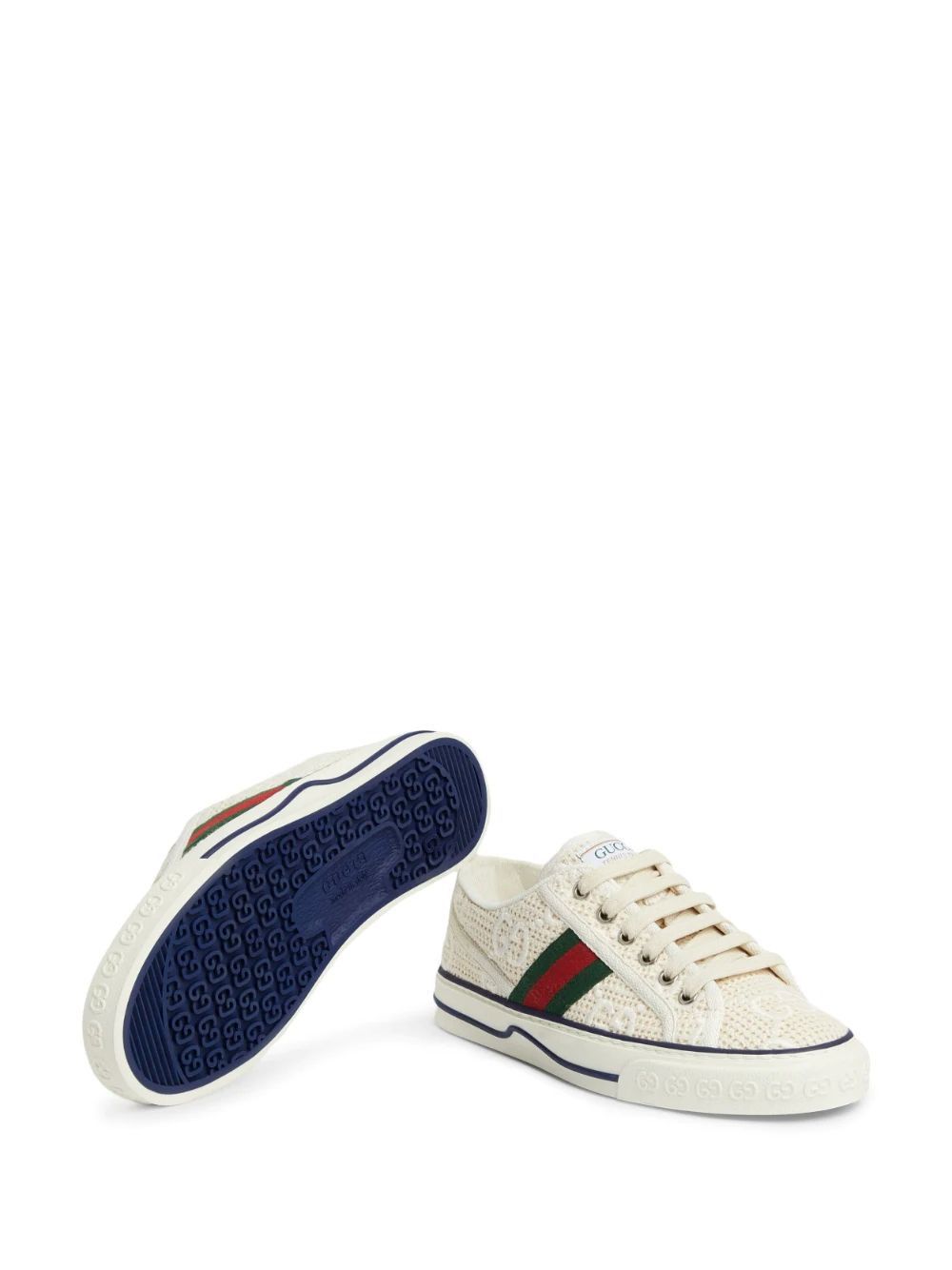 Gucci Women's Tennis 1977 GG Embroidered Crochet Cotton - Image 3