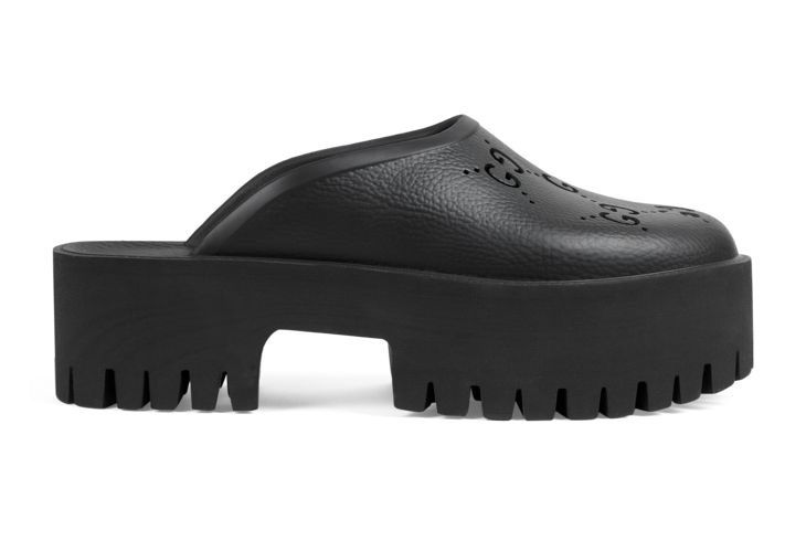 Gucci Rubber GG Monogram Perforated Elea Platform