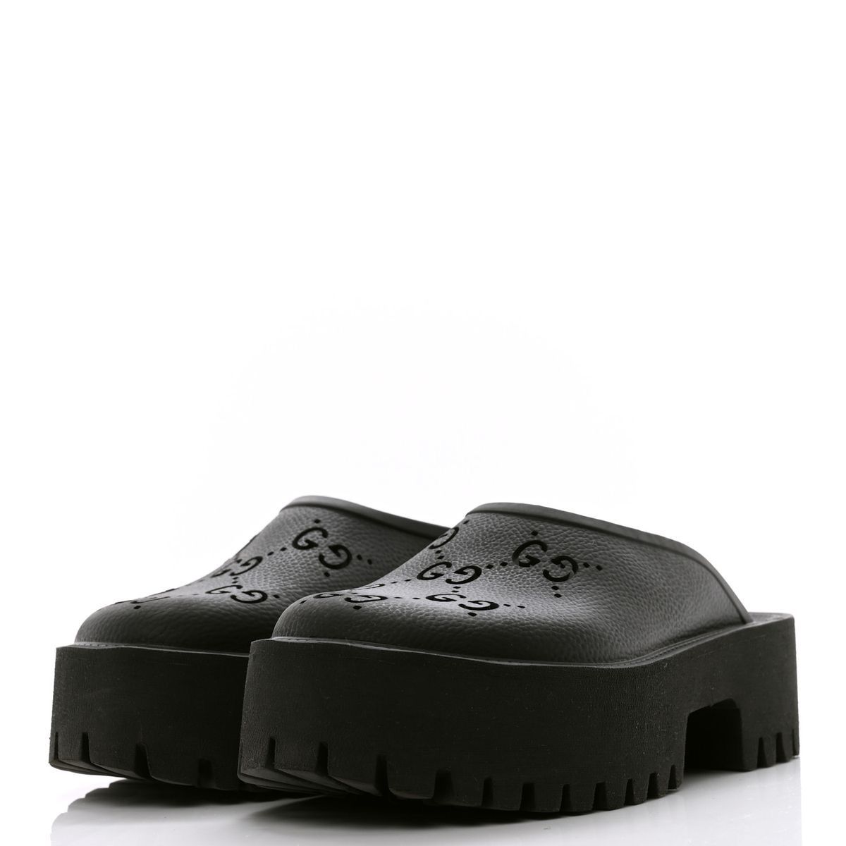 Gucci Rubber GG Monogram Perforated Elea Platform - Image 2