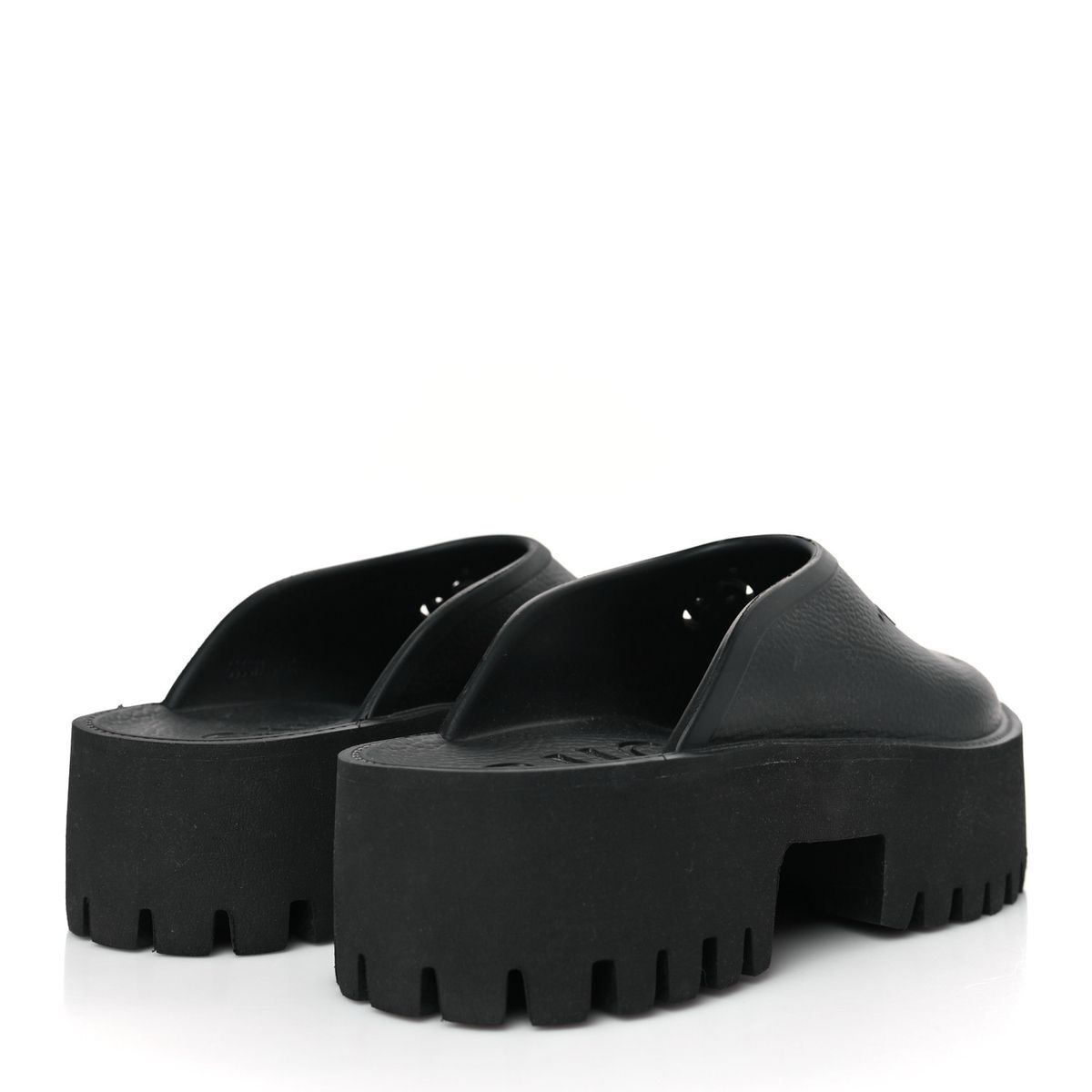 Gucci Rubber GG Monogram Perforated Elea Platform - Image 3