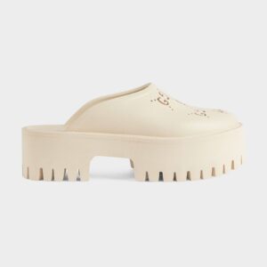Gucci Rubber GG Monogram Perforated Elea Platform