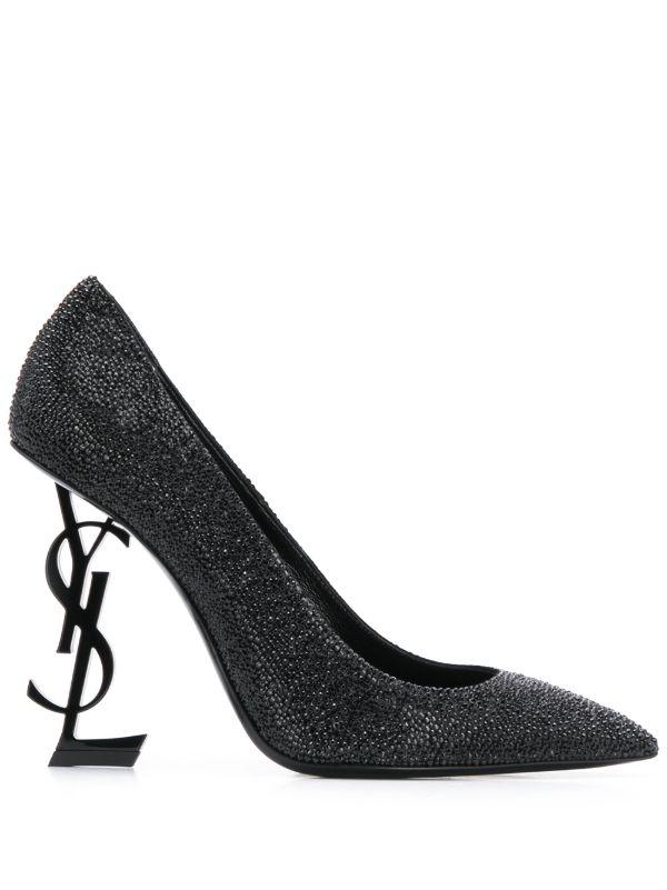 Saint Laurent Opyum glitter pumps
