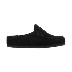 Birkenstock Naples suede loafer-style mules – Black