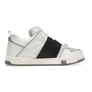 Valentino Garavani Open Skate Calfskin/Fabric – White Black Grey