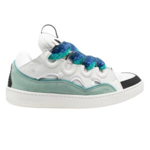 Lanvin Leather Curb – White Blue