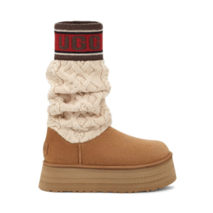 UGG Classic Sweater Letter Boot – Chestnut